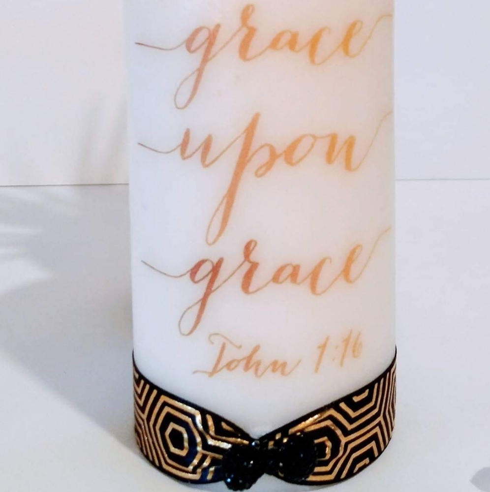 Inspirational Keepsake Pillar Candle